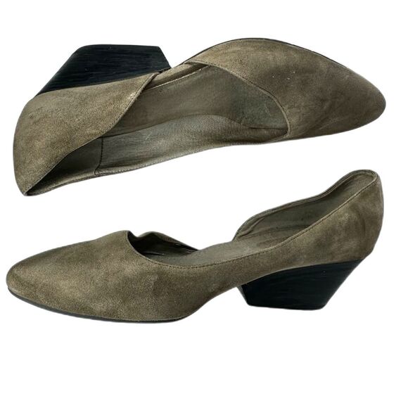Eileen Fisher d’Orsay Round Toe Gray Suede Lily Pumps - Women 11 - Picture 3 of 7